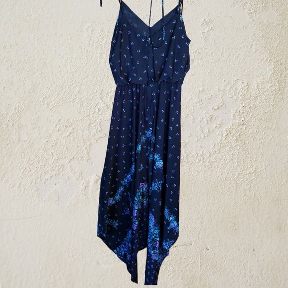 Floral Print Spaghetti Strap Dress - Picture 1 of 15